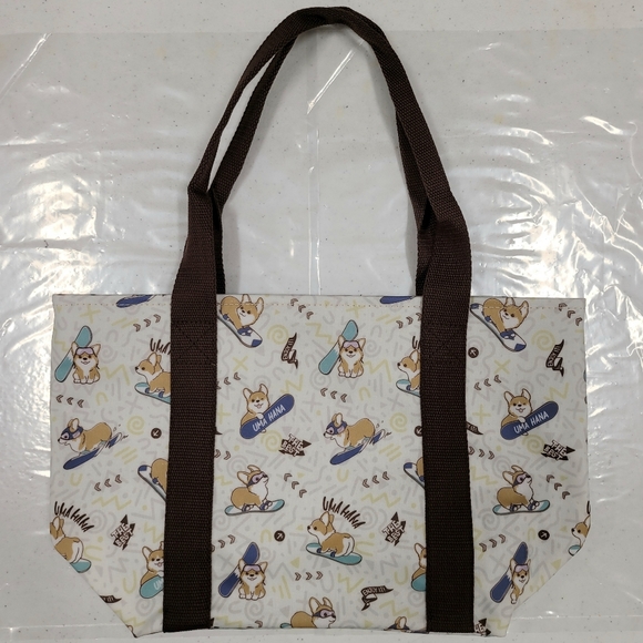 Waterproof Corgi Dumpling Tote Shoulder Bag Purse - Picture 8 of 12